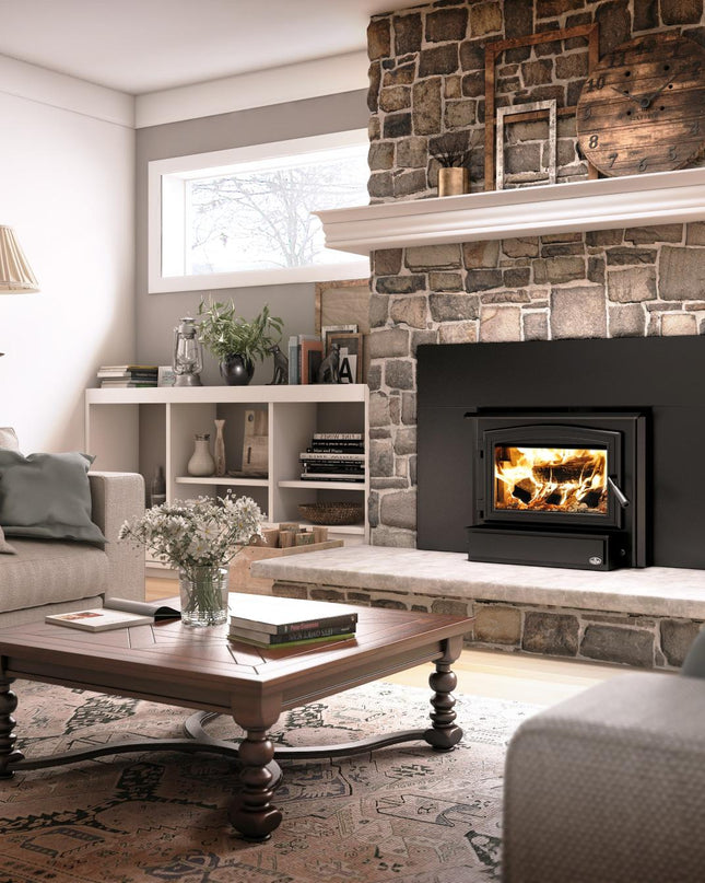 Osburn 1700 Wood Insert | 65,000 BTU | 500-1,800 sq ft | Heat-Activated Blower Included