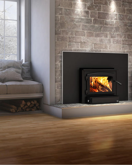 Osburn 2000 Wood Insert | 75,000 BTU | 500-2,100 sq ft | Heat-Activated Blower Included