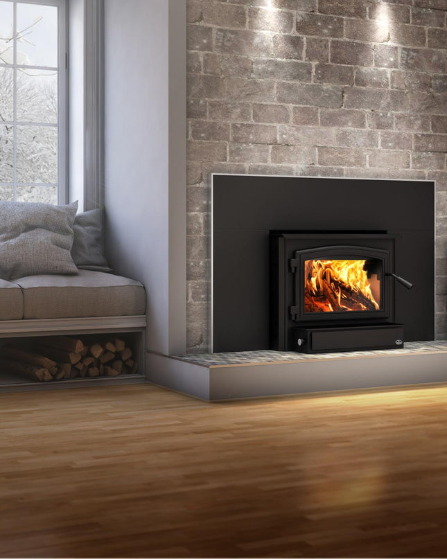 Osburn 2000 Wood Insert | 75,000 BTU | 500-2,100 sq ft | Heat-Activated Blower Included