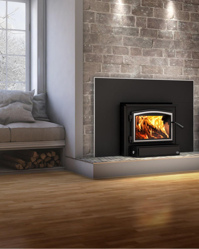 Osburn 2000 Wood Insert | 75,000 BTU | 500-2,100 sq ft | Heat-Activated Blower Included