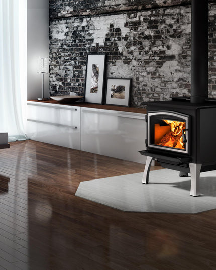 Osburn 2000 Wood Stove | 75,000 BTU | 500-2,100 sq ft | Variable Speed Blower Included