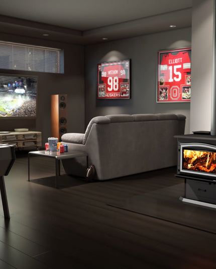 Osburn 3500 Wood Stove | 110,000 BTU | 1,000-2,700 sq ft | Ash Pan Pedestal Included