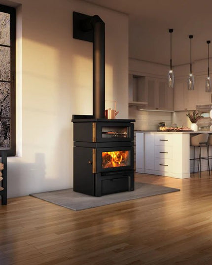 Osburn Gusto Wood Cookstove | 75,000 BTU | 1.26 cu ft Oven | Dual-Purpose Heating & Cooking