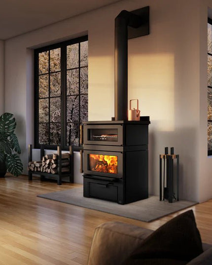Osburn Gusto Wood Cookstove | 75,000 BTU | 1.26 cu ft Oven | Dual-Purpose Heating & Cooking