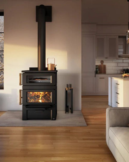 Osburn Gusto Wood Cookstove | 75,000 BTU | 1.26 cu ft Oven | Dual-Purpose Heating & Cooking