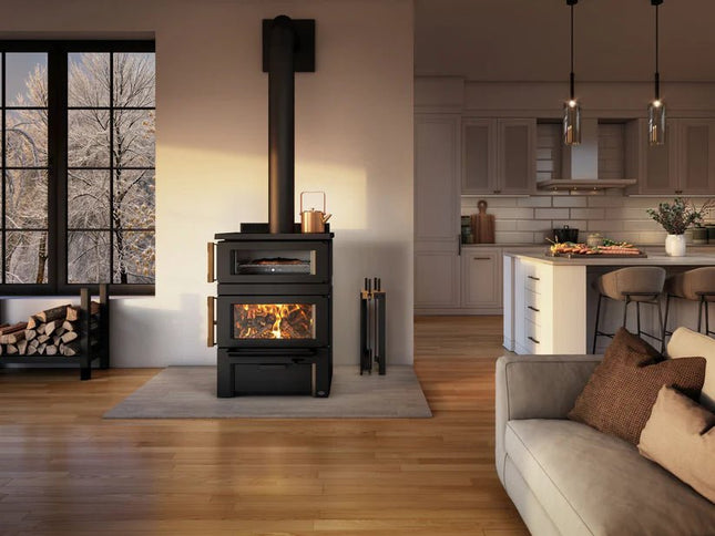 Osburn Gusto Wood Cookstove | 75,000 BTU | 1.26 cu ft Oven | Dual-Purpose Heating & Cooking