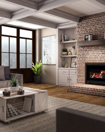 Osburn Inspire 2000 Wood Insert | 75,000 BTU | 500-2,100 sq ft | 3-Sided Faceplate Options