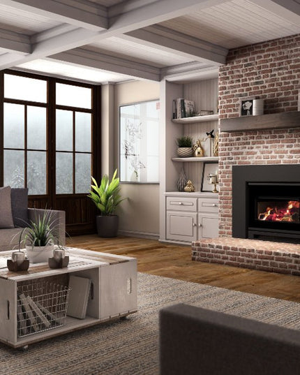 Osburn Inspire 2000 Wood Insert | 75,000 BTU | 500-2,100 sq ft | 3-Sided Faceplate Options