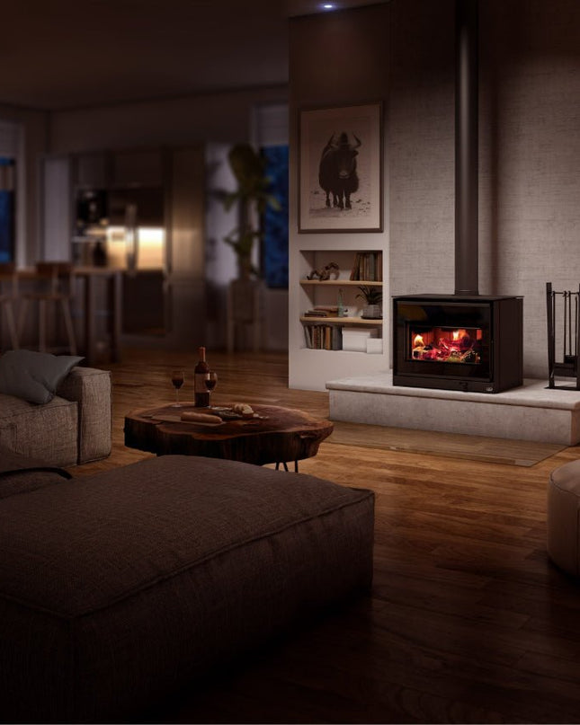 Osburn Inspire 2000 Wood Stove | 75,000 BTU | 500-2,100 sq ft | Soapstone/Steel Base Options