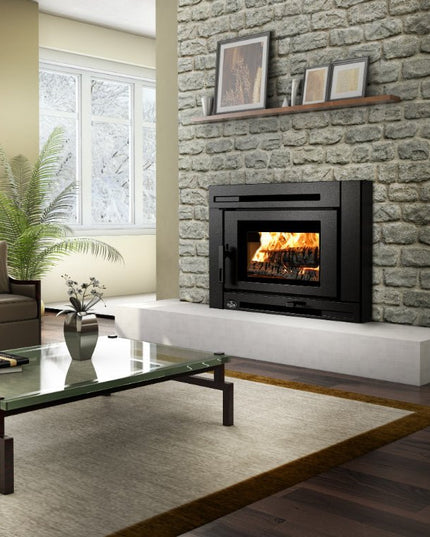 Osburn Matrix 2000 Wood Insert | 75,000 BTU | 500-2,100 sq ft | Includes Panels & Blower