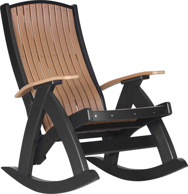 LuxCraft Comfort Rocker Cedar & Black