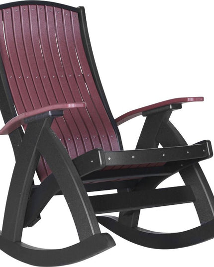 LuxCraft Comfort Rocker Cherrywood & Black