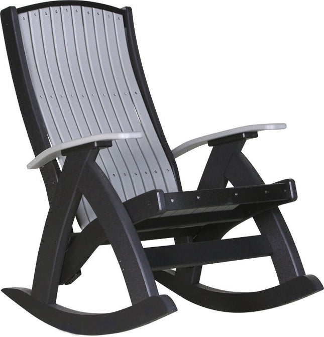 LuxCraft Comfort Rocker Dove Gray & Black