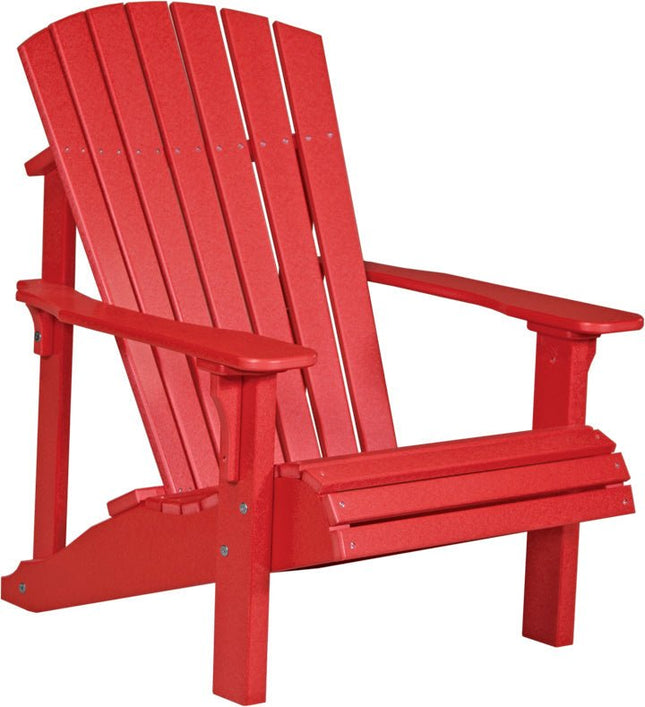 LuxCraft Poly Deluxe Adirondack Chair Red