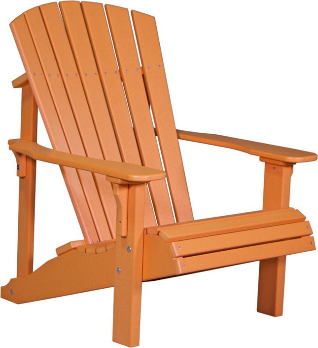 LuxCraft Poly Deluxe Adirondack Chair Tangerine