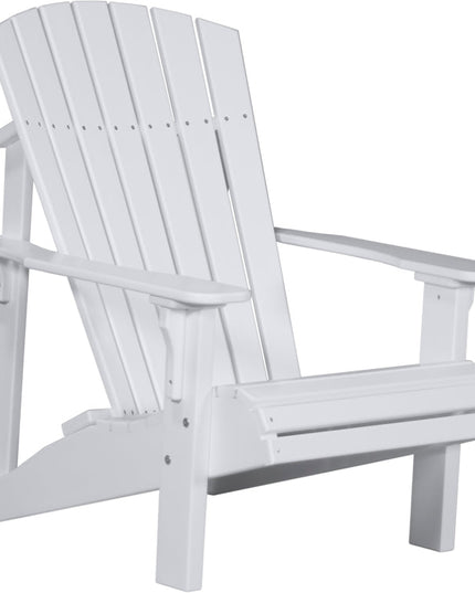 LuxCraft Poly Deluxe Adirondack Chair White