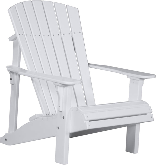 LuxCraft Poly Deluxe Adirondack Chair White