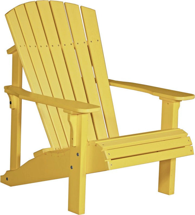 LuxCraft Poly Deluxe Adirondack Chair Yellow
