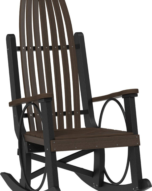 LuxCraft Grandpa's Rocker Brazilian Walnut & Black
