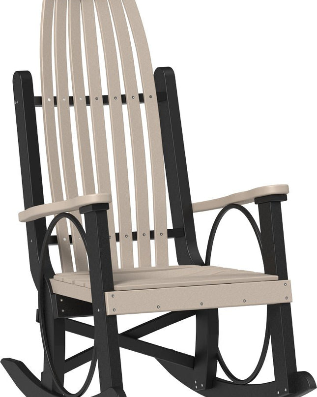 LuxCraft Grandpa's Rocker Weatherwood & Black