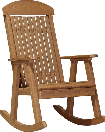 LuxCraft Porch Rocker Antique Mahogany