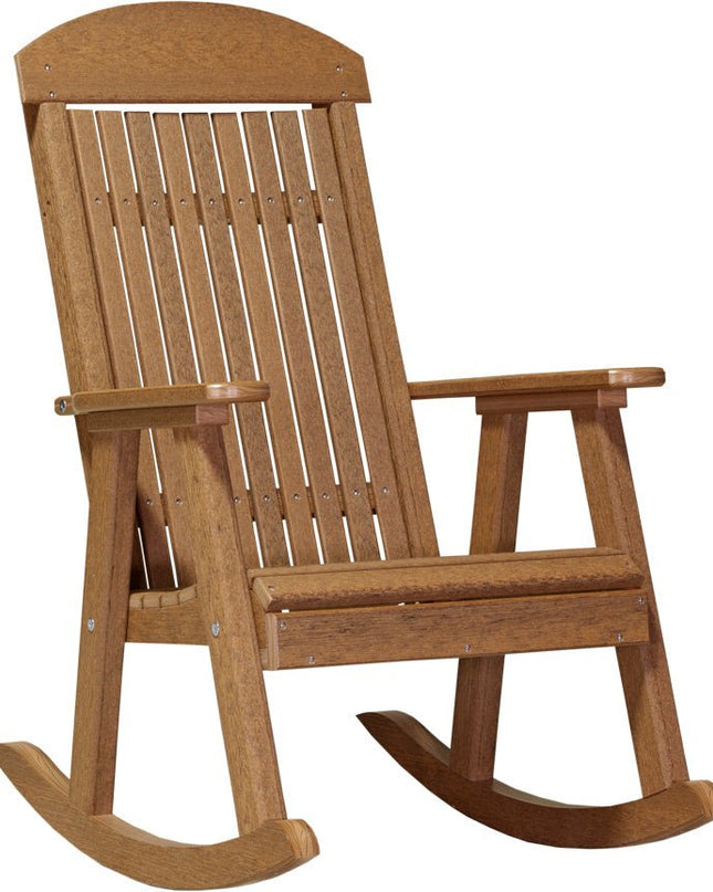 LuxCraft Porch Rocker Antique Mahogany