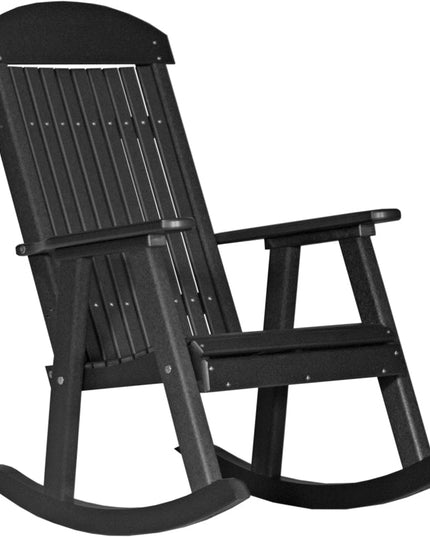 LuxCraft Porch Rocker Black