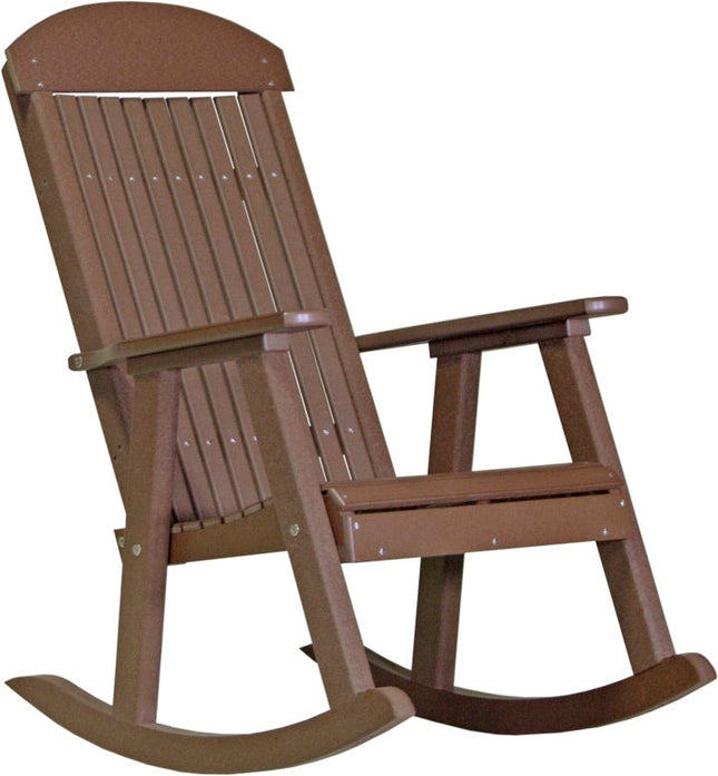 LuxCraft Porch Rocker Chestnut Brown