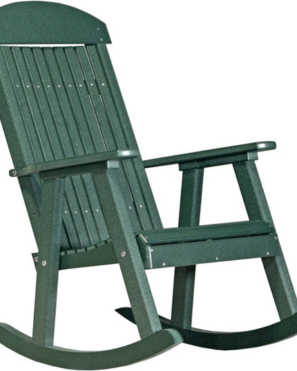 LuxCraft Porch Rocker Green