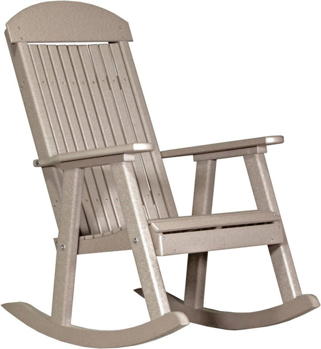 LuxCraft Porch Rocker Weatherwood
