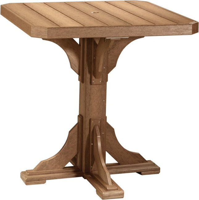 Poly 41" Square Table (Antique Mahogany) Bar Height