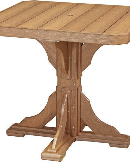Poly 41" Square Table (Antique Mahogany) Counter Height Height