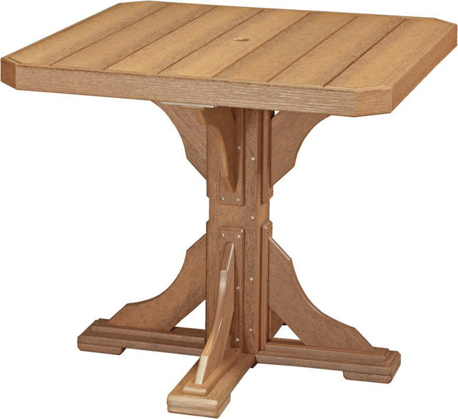 Poly 41" Square Table (Antique Mahogany) Counter Height Height