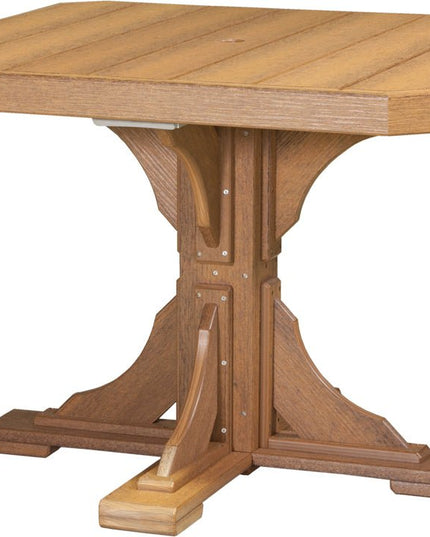 Poly 41" Square Table (Antique Mahogany) Dining Height