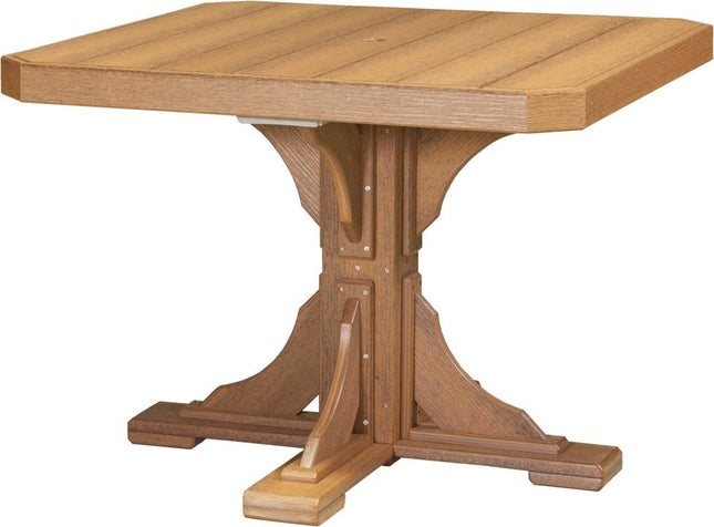 Poly 41" Square Table (Antique Mahogany) Dining Height