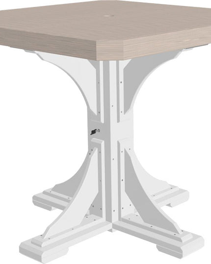 Poly 41" Square Table (Birch & White) Counter Height