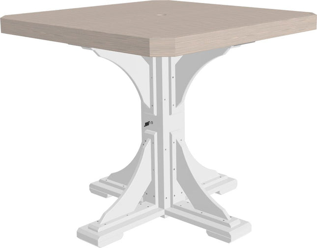 Poly 41" Square Table (Birch & White) Counter Height