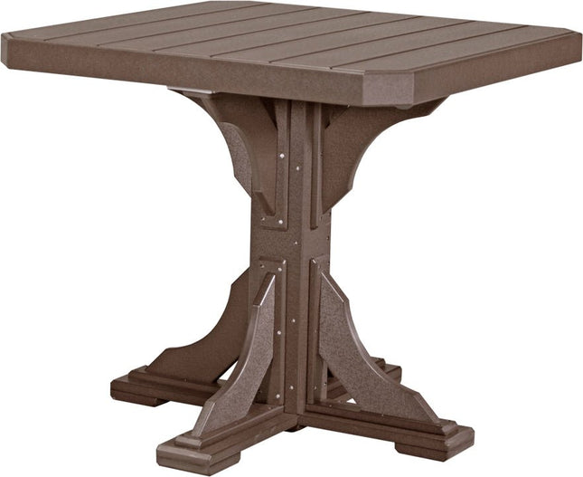 Poly 41" Square Table (Chestnut Brown) Counter Height