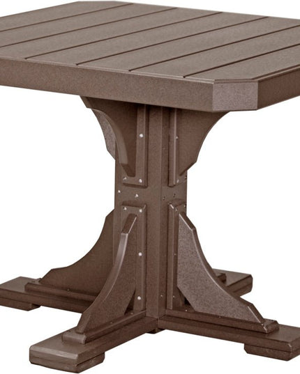 Poly 41" Square Table (Chestnut Brown) Dining Height