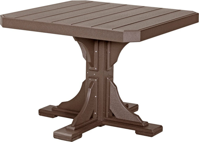 Poly 41" Square Table (Chestnut Brown) Dining Height