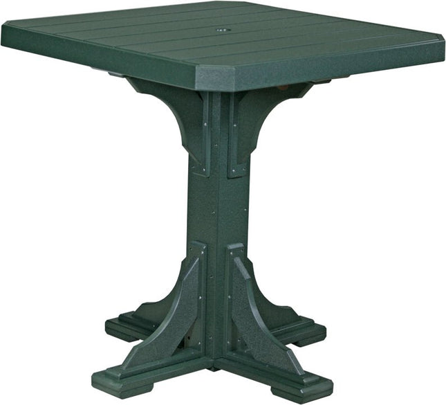 Poly 41" Square Table (Green) Bar Height