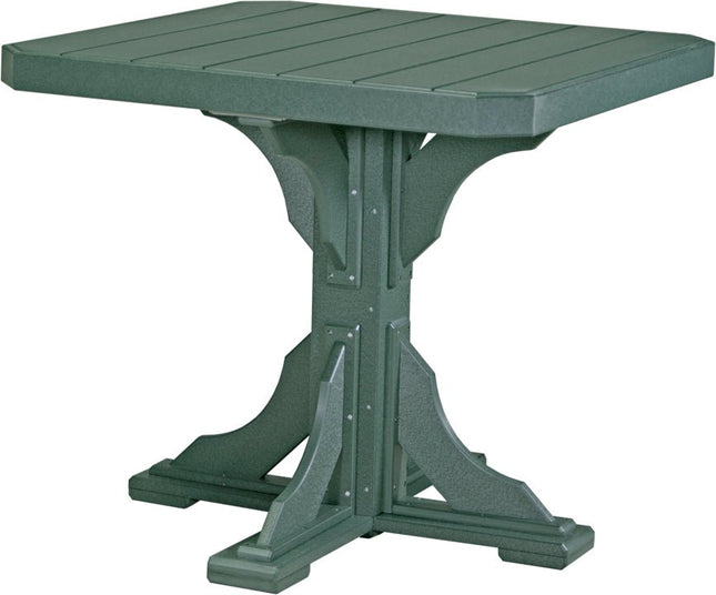 Poly 41" Square Table (Green) Counter Height