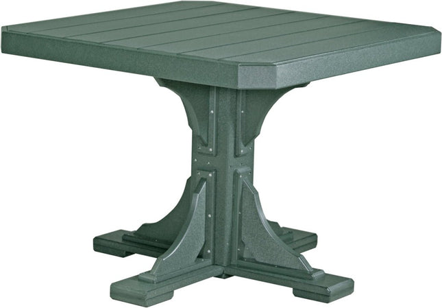Poly 41" Square Table (Green) Dining Height