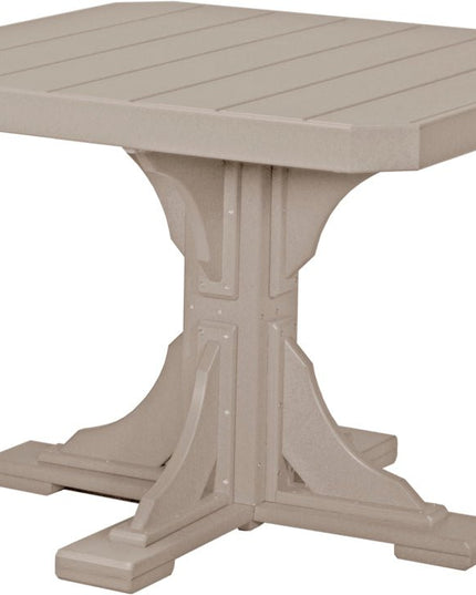 Poly 41" Square Table (Weatherwood) Dining Height