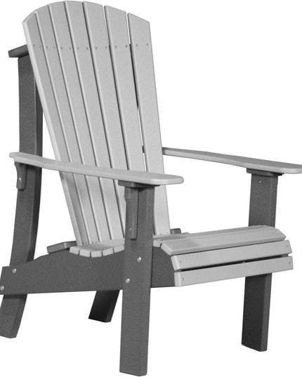 LuxCraft Royal Adirondack Chair Dove Gray & Slate