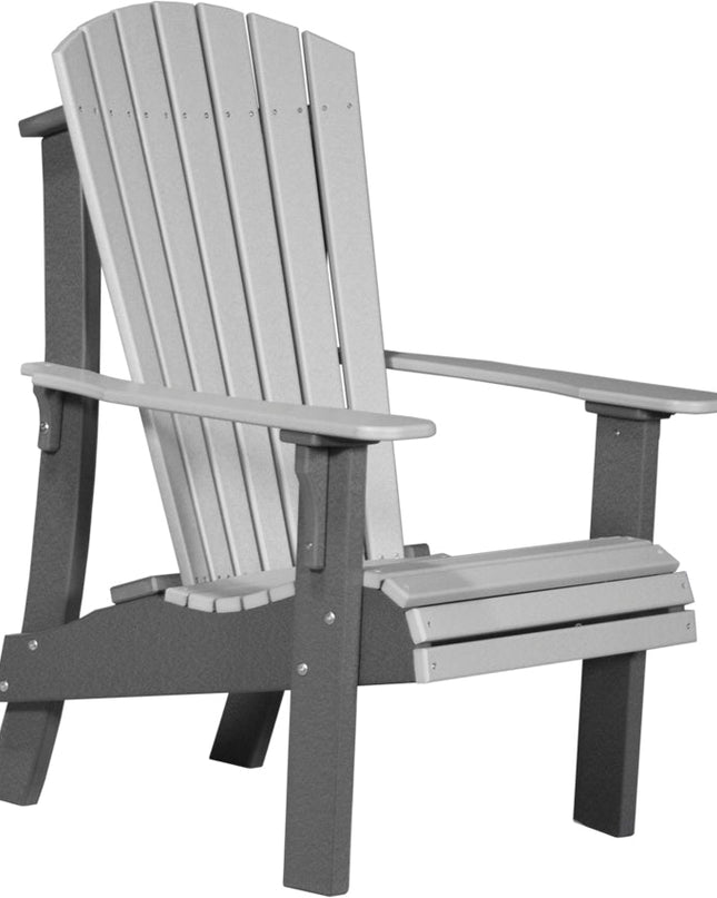 LuxCraft Royal Adirondack Chair Dove Gray & Slate
