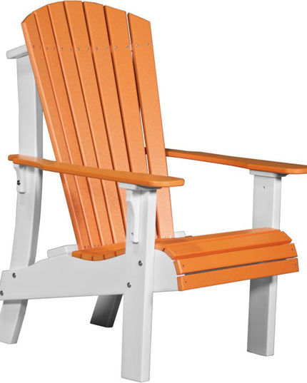 LuxCraft Royal Adirondack Chair Tangerine & White