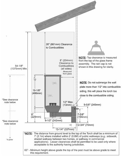 14" Wall Mount 20K Tempest Lantern