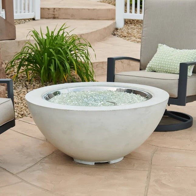 30" Round Fire Bowl White - Cove
