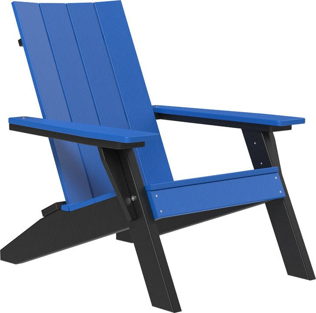 LuxCraft Urban Adirondack Chair Blue & Black
